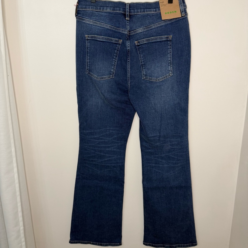 NWT Boden High Rise Slim Flare Jeans Women's Size 31R Denim Casual Classic - Picture 6 of 8